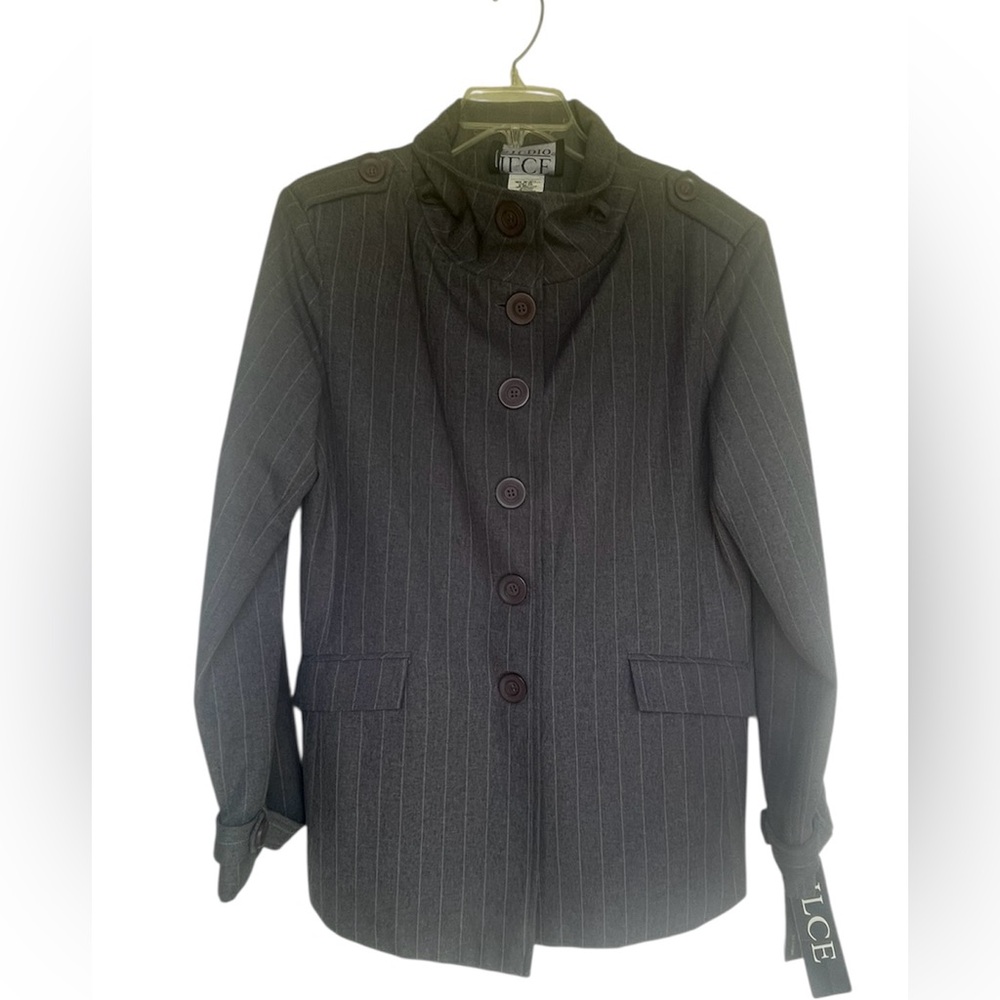 Studio Gray Pinstripe Blazer for teens